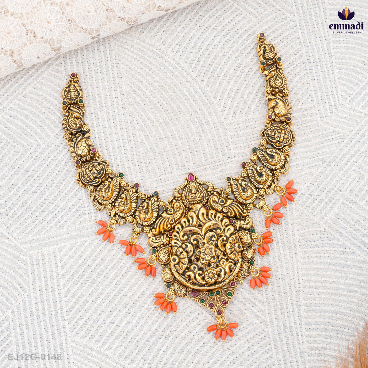 Neeraj Pagadam Multicolour Nakshi Necklace