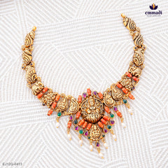 INDEARAH Exquisite Multicolor Nakshi Necklace