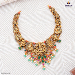 INDEELA Exquisite Nakshi Multi-Colored Necklace