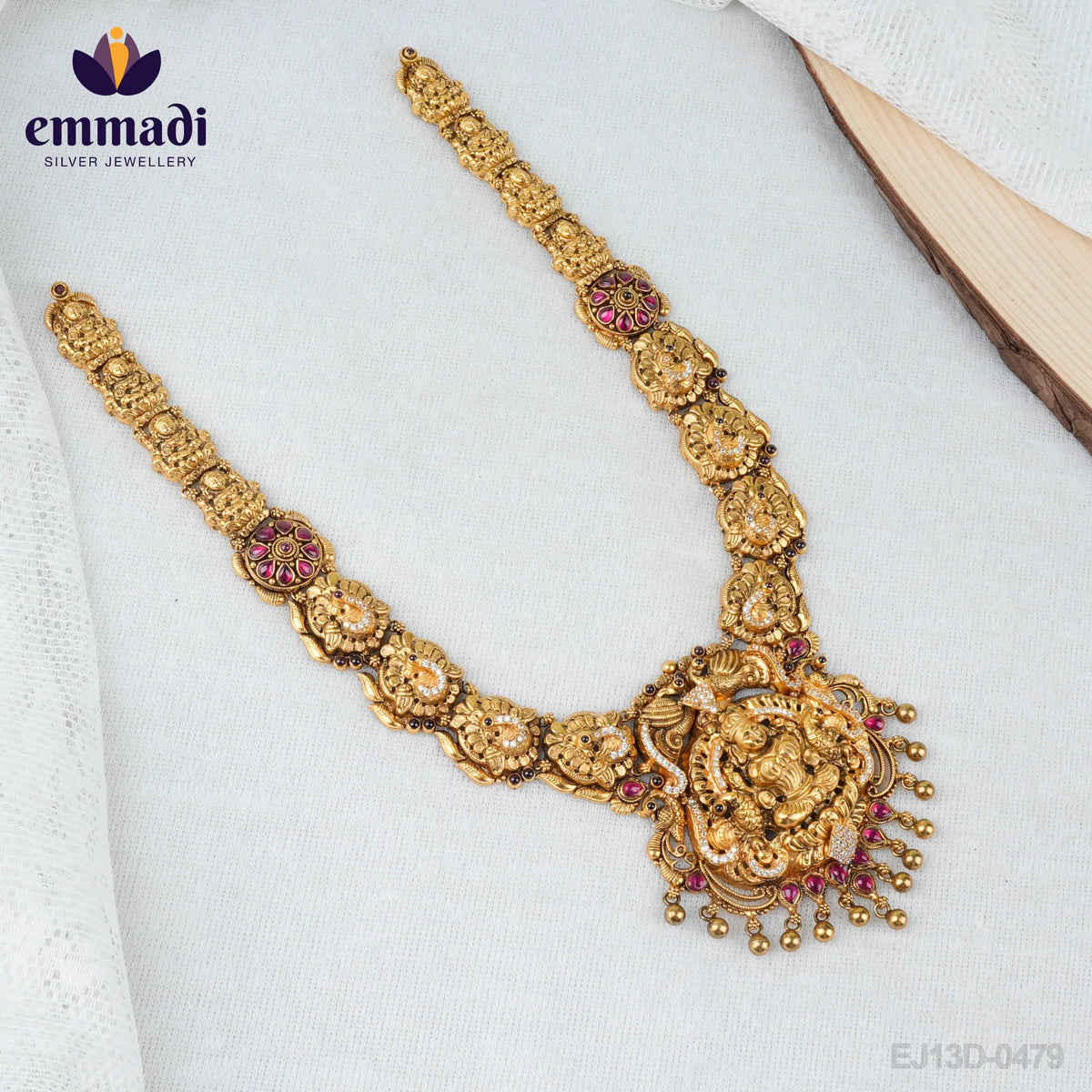 Ahila Shuddha - Long Necklace Nakshi Multi