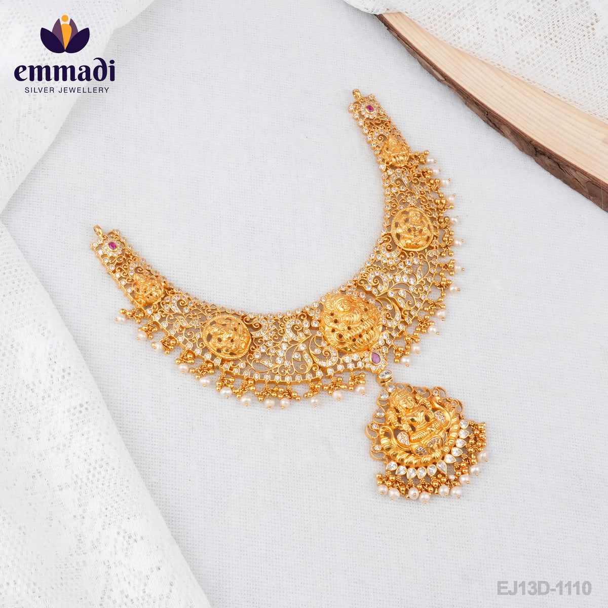 NAKSHI MULTI NECKLACE: Exquisite Indian Jewellery crafted with Pure Gold Plating and Pure 92.5 Silver