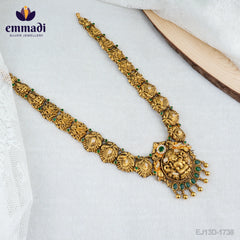 Anula Nakshi Green Handcrafted Long Necklace