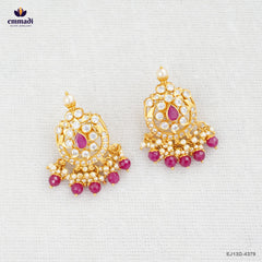 INDRASENA Exquisite Pink Stone Hangings