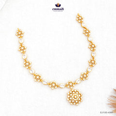 INDUMATHI Exquisite White Stone Necklace