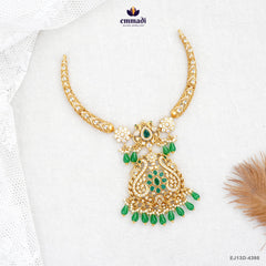 Indumati Exquisite Green Stone Necklace