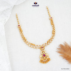 INDUMUKHI Exquisite Pink Stone Necklace
