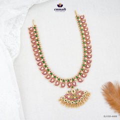 INDYRA Exquisite Long Necklace with Multi-Colored Stones