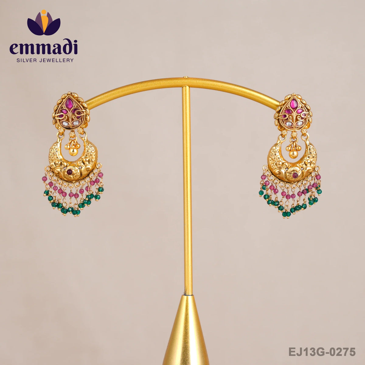 Soch Kundan Nakshi Pink Hangings
