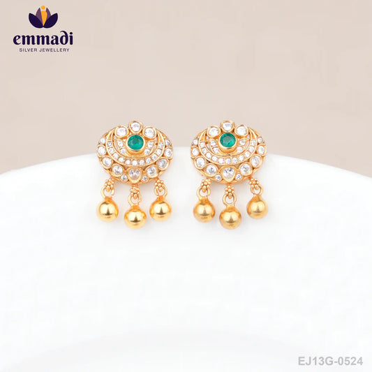 Khyath Stone Green Studs