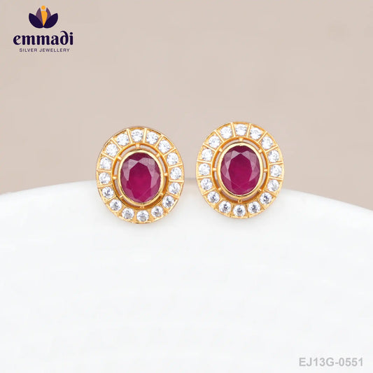 Lokesh Stone Pink Studs