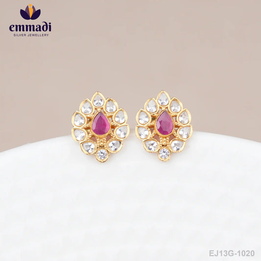 Saar-Rah Stone Red Studs
