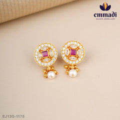 Fani Stone Pink Studs