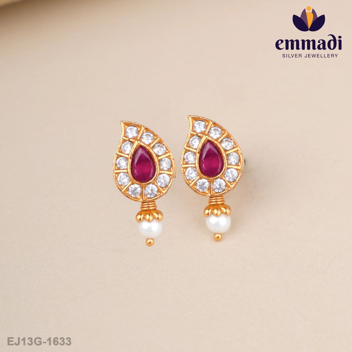 Asani Mango Red Studs