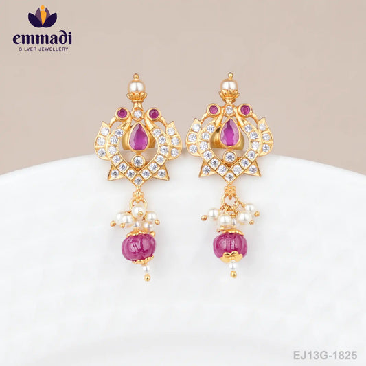 Dwani Stone Green Studs