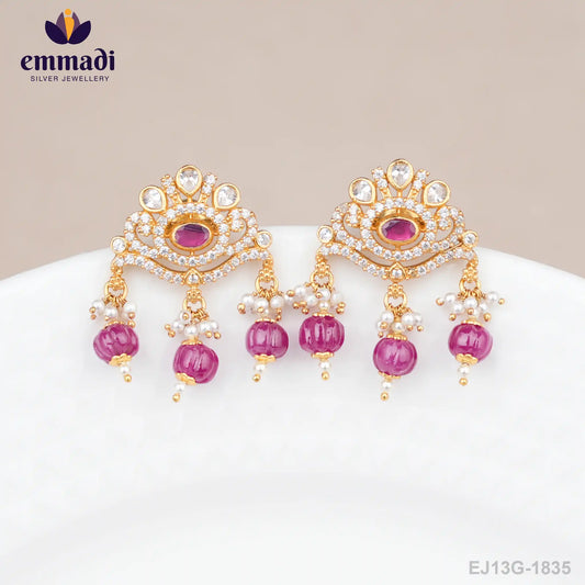Elili Stone Pink Studs