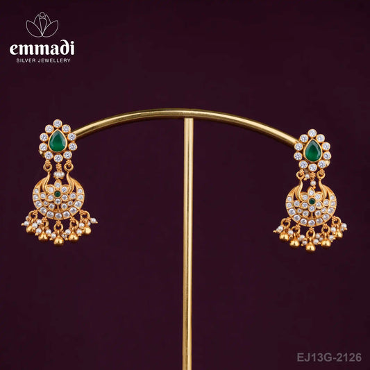 Malli Chandbali Green Hangings