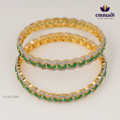 P?kti Premium Cz Green Bangles