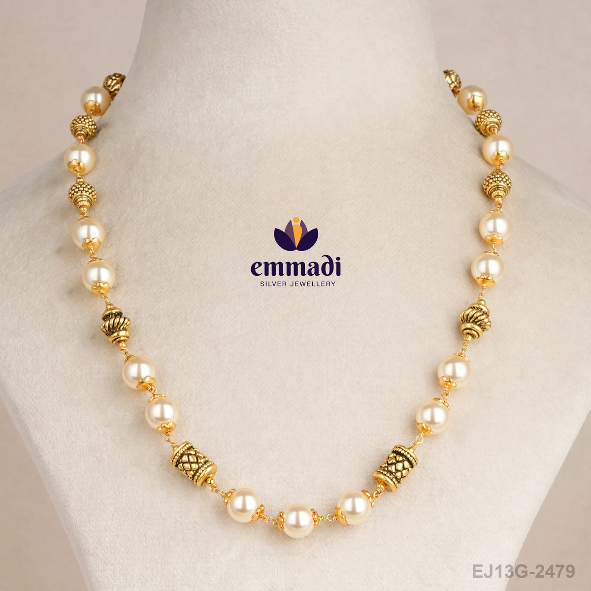 Rakhi Pearls White Chain