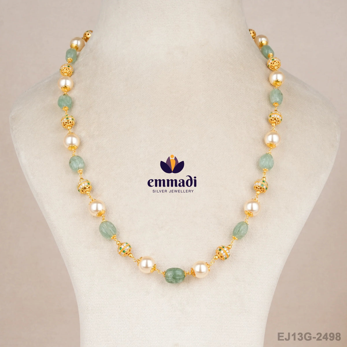 Rashi Pearls Green Chain