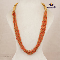 Dehali Beads Orange Chain