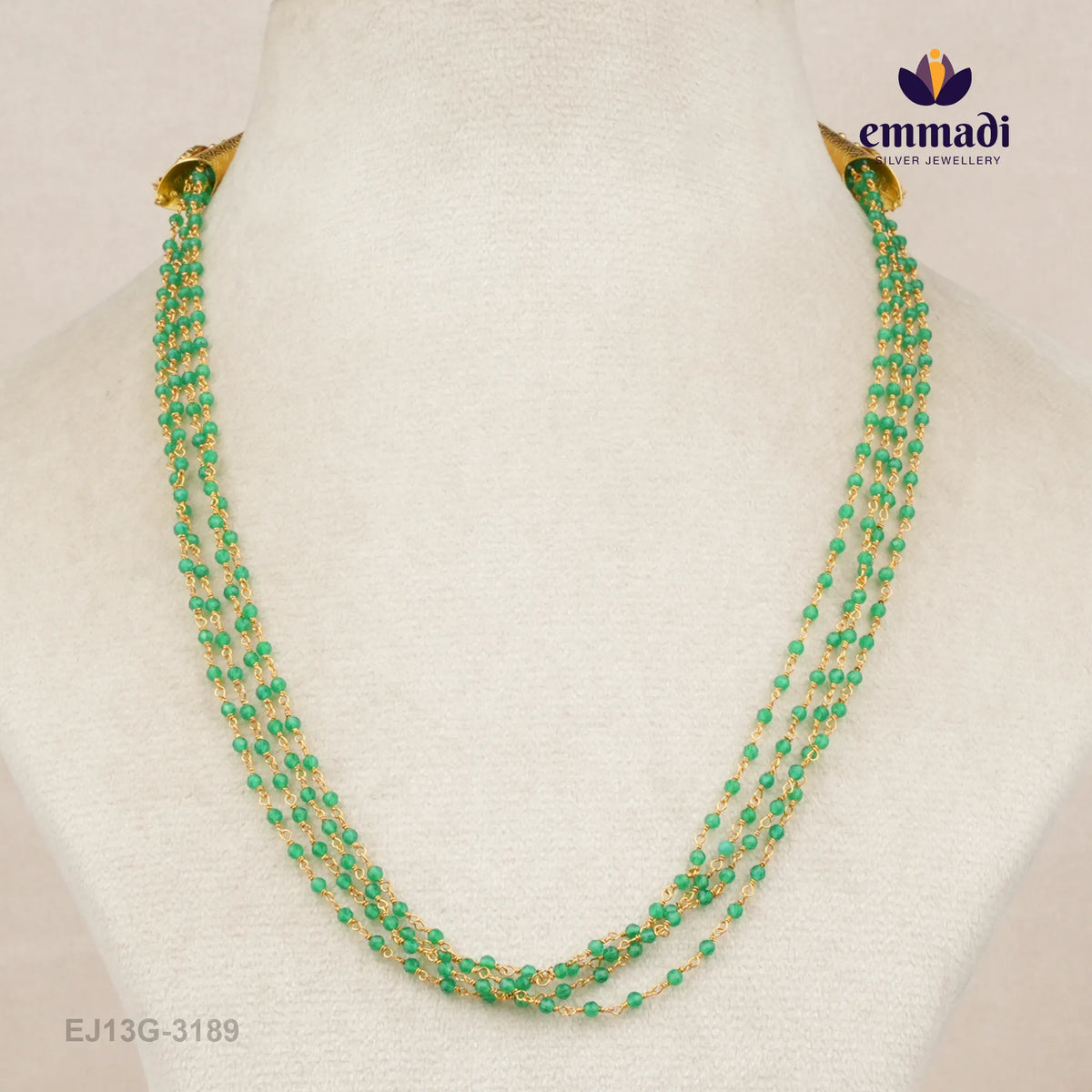 Dhanvi Beads Green Chain