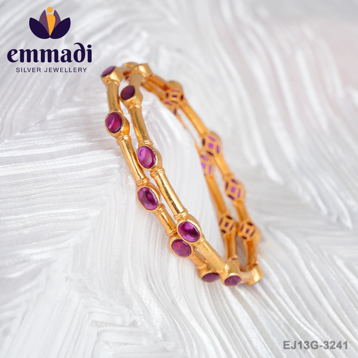 Dhuthi Stone Pink Bangles