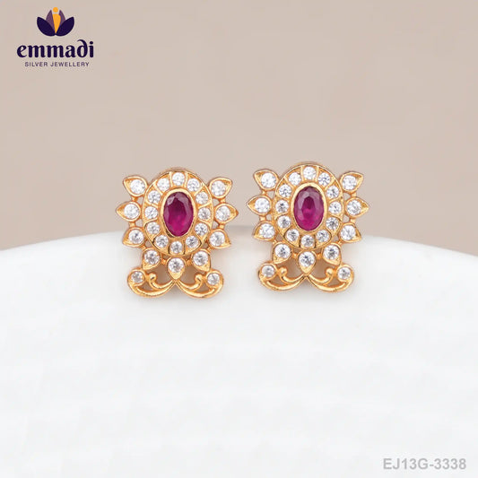 Dristi Stone Pink Studs