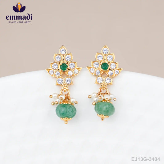 Ebbani Stone Green Studs