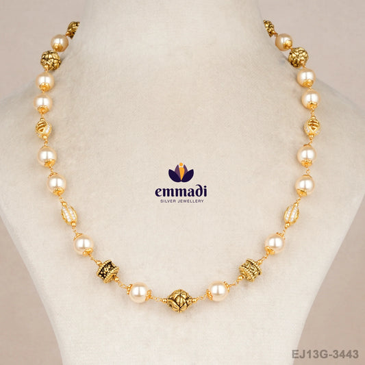 Gomati Pearls White Chain