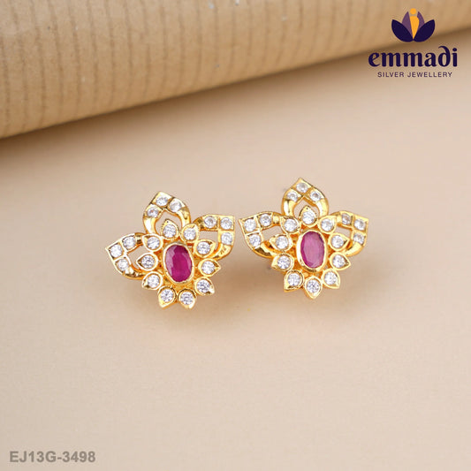 Hemani Stone Red Studs