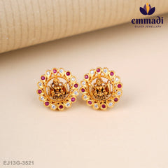 Jagati Nakshi Red Studs