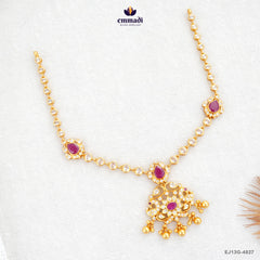 INKURALI Stunning Pink Stone Necklace