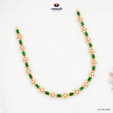IRAIVA Exquisite Green Stone Necklace