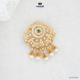 Ishanika Exquisite Green Stone Pendant Jewelry