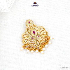Ishanvi Silver Pendant Elegant Pink Gemstone