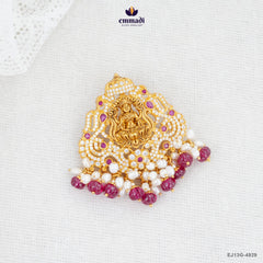 JAGANMATREE Exquisite Pink CZ Nakshi Pendant