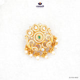 JAGRATEY Exquisite Multi-Color Silver Jada Pin