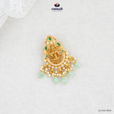 JAGYI Exquisite Nakshi Green Pendant Jewellery