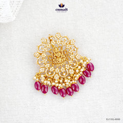 Jaheel Elegant White CZ Nakshi Pendant