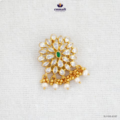 Janaknandini Exquisite Green Stone Pendant