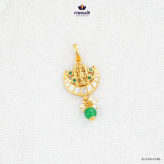 JANUJA Elegant Green Nakshi Pendant