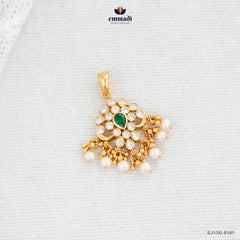 JANVI Exquisite Green Stone Pendant Jewelry