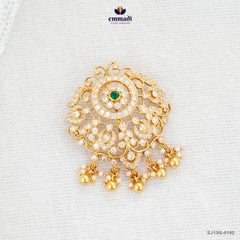 JASODA Elegant Green Stone Pendant