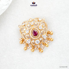 JAYALAKSHMI Silver Pendant Collection in Pink