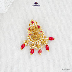 JAYSHREE Exquisite Orange CZ Nakshi Pendant