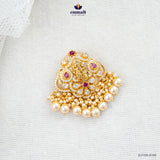 JEEYA Exquisite Pink CZ Nakshi Pendant