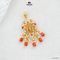 JEYALUXMY Exquisite Orange Rampraivar Pendant