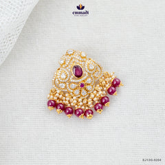 JEYAPRIYA Elegant Pink CZ Pendant