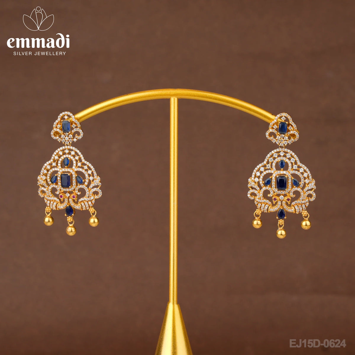 Sakshi Jewels: CZ Multi Hangings - Handcrafted with Pure Gold Plating