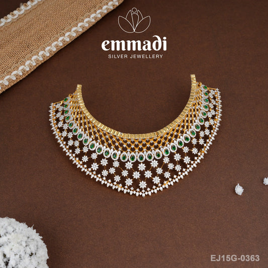 Nitali Premium Cz Green Choker